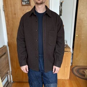 Uniqlo Men's Brown Wool Jacket